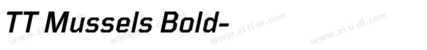 TT Mussels Bold字体转换